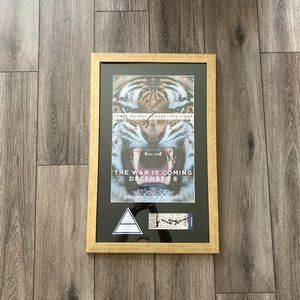 FRAMED 30 Seconds To Mars | This Is War Signed Poster & Ticket & Sticker (2009)
